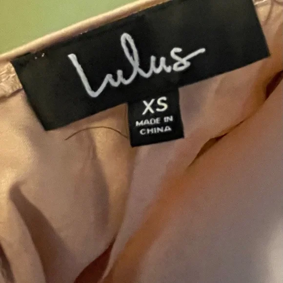 *PROM* Lulu's Blush Pink Embellished Satin Maxi Dress with Front Slit - Picture 8 of 9